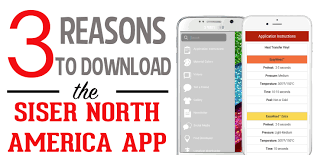 3 great reasons to download the siser north america app