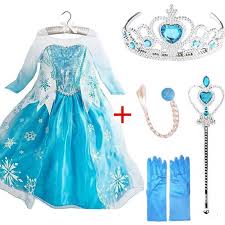 Summer 2021 dress for girls costume princess elsa anna with cape baby dresses. Elsa Dresses Princess Anna Dress For Girls Kids Clothing Set Birthday Party Gift Elza Costumes Buy At A Low Prices On Joom E Commerce Platform