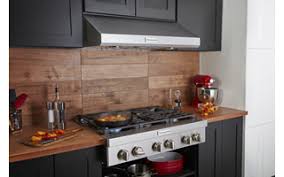 30 under cabinet stainless steel range hood with 8 exhaust pipe, 760 cfm etl. Stainless Steel 36 585 Cfm Motor Class Commercial Style Under Cabinet Range Hood System Kvuc606jss Kitchenaid