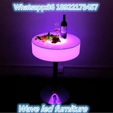Led Round Table Led Furniture Tea Table Bar Decor