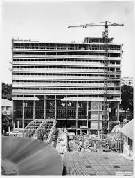 Chantier Du Siege De Societe Generale En Cote D Ivoire A Abidjan 1964 Societe Generale Chantier Societe