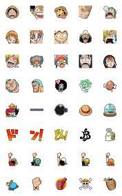 One Piece Emoji Line Emoji Line Store Manga Anime One Piece One Piece Theme One Piece Drawing