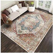 Qwer European Style Carpet Rectangle Soft Touch Floor Rug Washable Non Slip Bottom Floor Mat For Bedside Living Room Living Room Carpet Floor Rugs Room Carpet