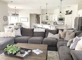 This Living Room Offers A Crisp And Classic Look Sticking With Neutrals Is Never A Bad Choice The O Grey Couch Living Room Brown Living Room Living Room Grey