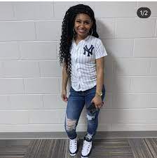 Girl Jersey Outfit Baseball Blackgirl Girls Baseball Outfit Jersey Dress Outfit Black Girl Outfits