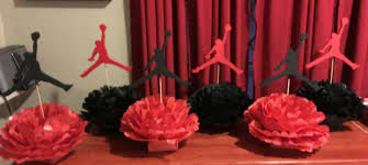 Jordan Theme Baby Shower Centerpieces Jordan Baby Shower Baby Shower Centerpieces