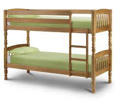 Ladder can be secured to either side of the bunk bed. Lincoln Antique Solid Pine Wooden Bunk Bed