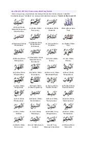Asma Ul Husna With Urdu Translation