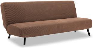 Our durable couch slipcovers are meticulously constructed to withstand tears made by your car keys, coffee stains. Amazon Com Tianshu Stretch Futon Cover Armless Sofa Bed Cover Anti Slip Protector For Couch Without Armrests Spandex Jacquard Fabric Futon Slipcovers Coffee Kitchen Dining