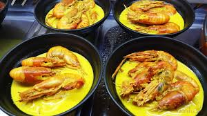 Makan udang galah sepit biru di leban condong kuala rompin pahang. Maha Mahu Makan