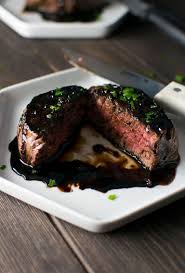 Pan Seared Filet Mignon With Red Wine And Balsamic Sauce Recipe Filet Mignon Recipes Pan Seared Filet Mignon Red Wine Reduction Sauce