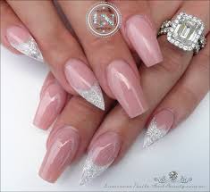 They are popular due to their wide selection of colors, designs and other optional features. Rose Gold Natural Acrylic Nails With Glitter Nail And Manicure Trends