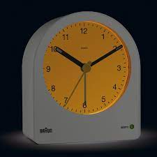 The best alarm clocks offer usb connection, voice interaction, connectivity with bluetooth, and even peaceful ambient sounds to help you fall. Bc22 Braun Classic Analogue Alarm Clock White Braun Clocks