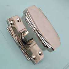 Vintage brass handles , cupboard drawer handles. Art Deco Cabinet Knob Nickel