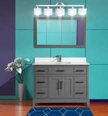 These fashionable home accessories add a sense of depth and dimension to your space while adorning your walls in interesting shapes, sizes and beautiful finishes. Genoa Collection Va1048g 48 X 22 X 36 Inches Vanity In Grey With Single Basin Vanity Top In White Phoenix Stone And Mirror In Grey Appliances Connection