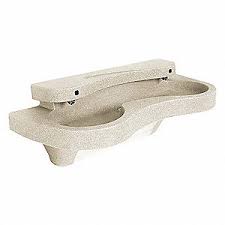 bradley lavatory system, 3 sink, 0.5gpm