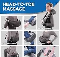 Shiatsu Neck and Back Massager with Heat - 3 Speeds, 8 Heads ...