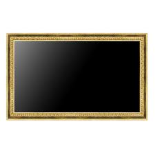 Bilderrahmen gibt es in großer vielzahl, verschiedenen formen und aus unterschiedlichen materialien. Mira Bilderrahmen Fur Fernseher Gold Allesrahmen De