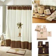 Banana Palm Tree Shower Curtain And Bath Accessories By Avanti Hawaiian Decor Palm Tree Bathroom Decor Bathroom Design Decor
