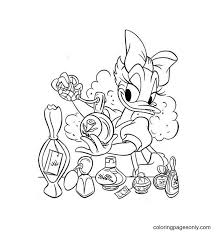 Printable coloring and activity pages are one way to keep the kids happy (or at least occupie. Daisy Duck Spray Parfume Coloring Pages Daisy Duck Coloring Pages Coloring Pages For Kids And Adults
