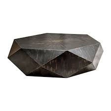 Faceted Large Round Wood Coffee Table Modern Geometric Block Solid Round Wood Coffee Table Geometric Coffee Table Coffee Table Wood