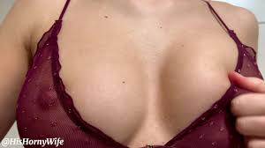 Perfect Place for YOUR CUM! Teen Girl plays with her Perfect Natural Tits  😋🍒