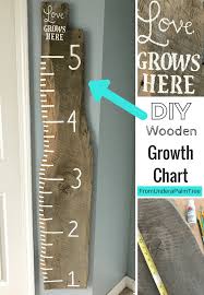 Diy Wooden Growth Chart From Under A Palm Tree Growth Charts Diy Wooden Growth Chart Growth Chart