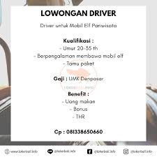 Kami merupakan sebuah media online yang mengkhususkan dirinya sebagai penyedia informasi lowongan kerja bagi wilayah dki jakarta yang mempunyai 4 kota administrasi dan 1 kabupaten yang diantaranya adalah jakarta barat, jakarta timur, jakarta utara, jakarta selatan, jakarta pusat. Lowongan Kerja Driver 2020 Like And Share
