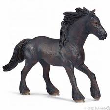 Schleich Frisian Mare Horse Toy Model Originally From The Netherlands Ancestors Of The Modern Day Frisians Valiantly Carried Knig Mare Horse Horses Schleich