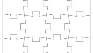 For best results, print or paste template onto cardboard. Jigsaw Puzzle Template 6 Pieces Tim S Printables