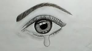 Crying eye drawing using graphite pencils, eye with tear drops , step by step tutorial of drawing a realistic eye, sketch of eye with. Pencil Drawing Tutorial How To Draw A Crying Eye With Pencil Sketch For Beginners Drawing Ideas And Tut Crying Eye Drawing Drawing Tutorial Eyeball Drawing