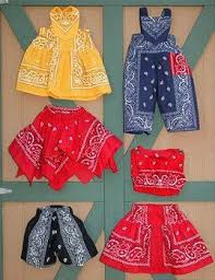 Birch Steet Clothing Bandana Series Bandana Babies Sewing Kids Clothes Doll Clothes American Girl Upcycle Clothes