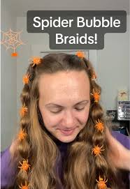Halloween Bubble Braids Tutorial