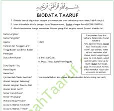 Untuk memudahkan dalam membuat cv ta aruf akhwat ukhti dapat mengunduh contoh cv ta aruf yang dibuat. Format Taaruf Akhwat Platinumfasr