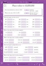 5th grade place value worksheets resources teachervision