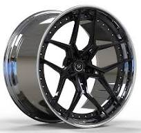 Black Polished 20 Inch Customized 1-PC Rims Wheels For ...