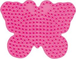 Bügelperlen vorlagen und motive zum ausdrucken. Hama Midi 29848 0028178298487 Bugelperlen Stiftplatten Schmetterling Farbig Pink Hama