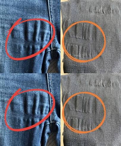 Why do jeans get weird ripples after washing?
