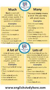 22 Example Sentences With Much Many A Lot Of Lots Of English Study Here In 2021 English Vocabulary English Grammar Learn English Vocabulary
