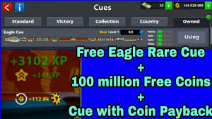 Get free coins, scratchers, cues & spin of 8 ball pool game. Get Free Eagle Rare 8bp Cue Link In 2018 Miniclip 8 Ball Pool 100 New Pool Balls Cue The 100