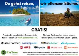 You book a bed, we plant a tree. Chris Kaiser Von B N Tree Bodensee Startups