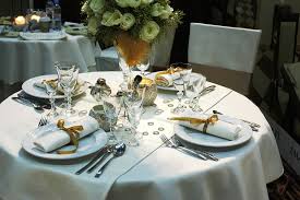 Place a folded napkin to the left of the dinner plate. How To Set Table For Thanksgiving Dinner