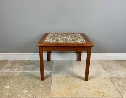 Poly & bark riley marble rectangle coffee table. Mobelfabrikken Toften Pair Of Square Teak Tile Top Coffee Tables Danish Mid Century Modern Vinterior