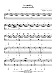 Share, download and print free sheet music for piano, guitar, flute and more with the world's largest community of sheet music creators, composers, performers, music teachers, students, beginners, artists and other musicians with over 1 browse by artist. Baba O Riley By The Who Piano Sheet Music Intermediate Level Sheet Music Electric Piano Piano Score