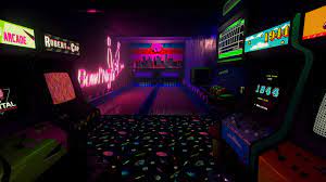 New Retro Arcade Neon 5 Room Wallpaper Designs Arcade Room Wallpaper