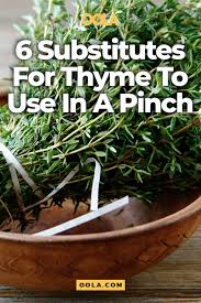 6 Substitutes For Thyme To Use In A Pinch Thyme Thyme Essential Oil Oil Substitute