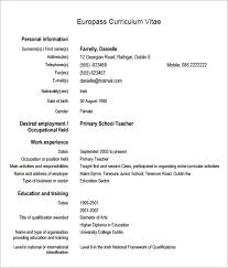 Open office cv template uk cv. Free 6 Sample Europass Curriculum Vitae Templates In Pdf Ms Word