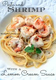 Pasta And Shrimp With A Lemon Cream Sauce Receita Receitas Gastronomia E Cozinhar