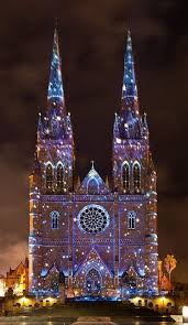 Vivid Sydney 2010 St Mary S Cathedral Oceania Destinations Sydney Travel Cathedral
