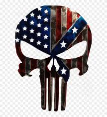 punisher american confederate flag